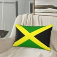 thumbnail image 7 of Hidden Zipper Pillowcases Jamaican Flag Pattern Lumbar Pillow Case Decorative Pillow Cases Bed Cushion Covers 20"x30", 7 of 7