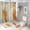 style-572, variant on Shower Curtain Sets with Rugs 4 Piece Shower Curtain And Rugs Shower Curtain Set Orange And Grey Abstract Art Durable and Waterproof Grey Burnt Orange Abstract Art Painting for Bathtub Decor
