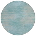thumbnail image 2 of Addison Rugs Chantille Indoor/Outdoor Transitional Lines Aqua Washable Round Rug, 8' x 8', 2 of 6
