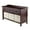 Beige, variant on Adriana 4pc Storage Bench Set with 3 Foldable Beige Fabric Baskets