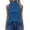 Blue Shirts, variant on CAIVO Tank Tops For Women High Neck Summer Blouse Tops Casual Pleated Sleeveless Shirts Boho Solid Color Back To School Dailywear