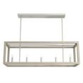 thumbnail image 2 of Hunter - Squire Manor 5-light Brushed Nickel, Extra Large Chandelier, Dimmable, Modern Style, Linear Shaped, for Bedrooms, Dining, Living Rooms - 19091, 2 of 10