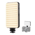 thumbnail image 1 of Video LED LED LUZ LED LIGH VIDEO CONTERENCIA Luz 2500K-9000K Dimmable Incorporada en una batería de 3000 mAh Con adaptador de Zapato frío para vlog transmisión en vivo, 1 of 7