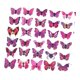 thumbnail image 2 of 200 pegatinas de mariposas para pared, calcomanías de mariposas rústicas hechas a mano. Violeta, 2 of 9