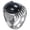 Silver, variant on Men's Stainless Steel Vintage Punk Black Gemstone Ring Black Size 9