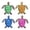 A005- Clear (Turtle), variant on Wall Hanging Decor, 6X4 Inch Colorful Acrylic Decorations for Home, Whimsical Floral Wall Art, Decorative Wall Art for Indoor Spaces, 4 Piece Set