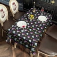 thumbnail image 2 of Black Cartoon Unicorn Lightning Pattern Rectangle Tablecloth 60"x120",Waterproof Polyester Rectangle Table Cloth, Wipeable Spillproof Polyester Tablecloth for Dining, Camping, Indoor and Outdoor, 2 of 6
