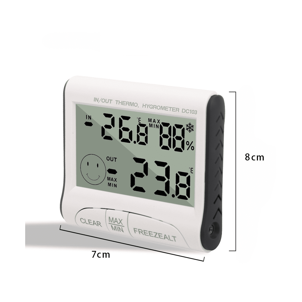 Digital Indoor ℃/℉ Max Min Thermometer Hygrometer Humidity Meter w/ Probe  Sensor