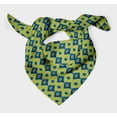 thumbnail image 3 of Bimba Green Aztec Geometric Printed Pure Silk Scarf For Hair Neck Head Bandanas For Women 40 x 40 Inches, 3 of 6
