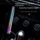 thumbnail image 2 of Luz de ambiente para automóvil, luz LED de control de voz con aplicación Bluetooth RGB, luz de inducción de ritmo para computadora de escritorio, 2 of 4