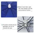 thumbnail image 5 of Uxcell 20" Fishing Umbrella Hat Folding Sun Rain Cap Head Umbrella Dark Blue 4 Pack, 5 of 6