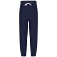 thumbnail image 4 of Fozruso Boys Casual Solid Color Pants With Drawstring Ankle And Side Pockets Comfortable Elastic Waistband For Everyday Wear School Uniform Pants Sizes 4-5 Years(Blue), 4 of 5