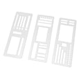 thumbnail image 3 of 3 plantillas para diario, hechas a mano, para pintar, manualidades, 5,43 x 2 pulgadas, compactas, para tarjetas, papel, letras, escritura, multiusos. Estilo A, 3 of 9