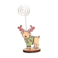 thumbnail image 1 of Ounissouiy Titular de la nota de Navidad Decoración de la tarjeta de visita de la foto Clip de de Papá Noel Exhibición de la decoración de la Kits de decoración para fiestas Alce, 1 of 6