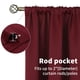 thumbnail image 5 of Cortinas BGment Burgundy Blackout con aislamiento térmico de 132 x 213 cm, 5 of 7