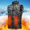 thumbnail image 3 of Unisex Electric Heated Jackets Windproof for Winter Sports Hiking (Multicolor XL, 3 of 7