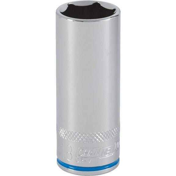 Channellock 3/8" Drive 18 mm 6-Point Shallow Metric Socket