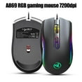 thumbnail image 1 of maskred USB Gaming Wired Mouse LED Colorful 7200DPI Optical Computer Mini Mouse For PC Laptop Office No.2, 1 of 6