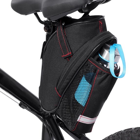 YOUTHINK Bicycle Seat Bag, Portable Rainproof Bike Saddle Pouch Bicycle Seatpost Nylon Bag Pack US