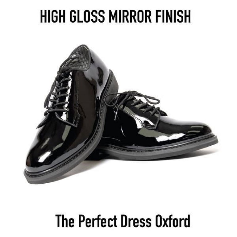Rothco Uniform Hi-Gloss Oxford Dress Shoe,Regular,7  display picture 1