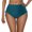 Green, variant on High Waisted Swimsuit Bottoms for Women Drawstring Pleated Triangle Bikini Panties Beach Vacation Pool Party, Beige XXL