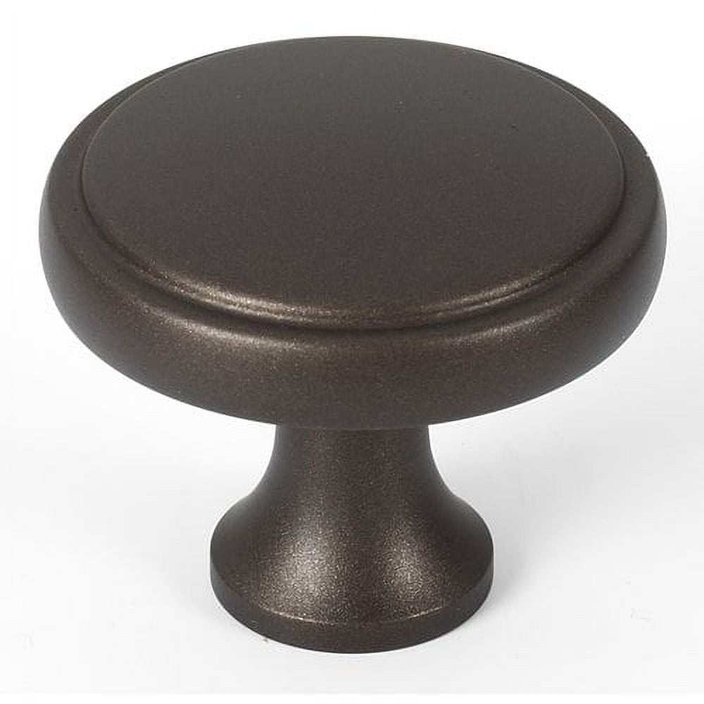 Alno A980-14-PB Royale 1-1/4" Solid Brass Stepped Round Mushroom Cabinet Knob / Drawer