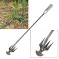 thumbnail image 6 of Colaxi Garden Rake ing Tool Hand Hoe Carbon Steel Durable Practical Hollow Hoe and Rake Remover for Daily Gardening Job 50cm, 6 of 9