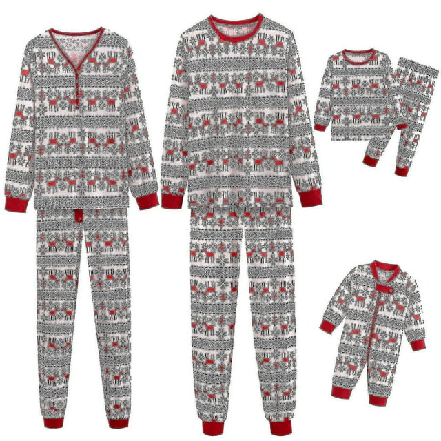 Pyjamas Assortis de Noël pour la Famille, Tenue de Nuit, Ensemble de Pjs Festif pour Adultes et Enfants
