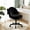 Style1 (Black-Velvet ), variant on CloudRest Pro Vanity Chair with Back & Wheels, Adjustable Swivel Velvet Stool for Bedroom, Home Office, White