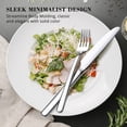 thumbnail image 7 of Yilush Silverware Set, 30 Piece Flatware Cutlery Set for 6, 18/10 Stainless Steel Silverware Mirror Polished Dishwasher Safe for Home, Restaurant, Wedding, Party(Silver, 30 pieces for 6), 7 of 7