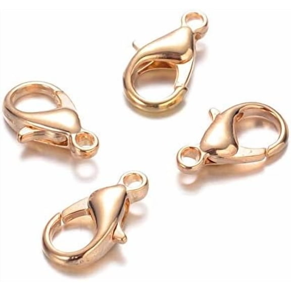 20Pcs Zinc Alloy Lobster Claw Clasps Parrot Trigger Clasps Light Gold Keychain Clasp Metal Lobster Claw DIY