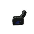 thumbnail image 6 of Fortuner Modern Style  Recliner Chair Made with Faux Leather and Wood in Black, 6 of 10