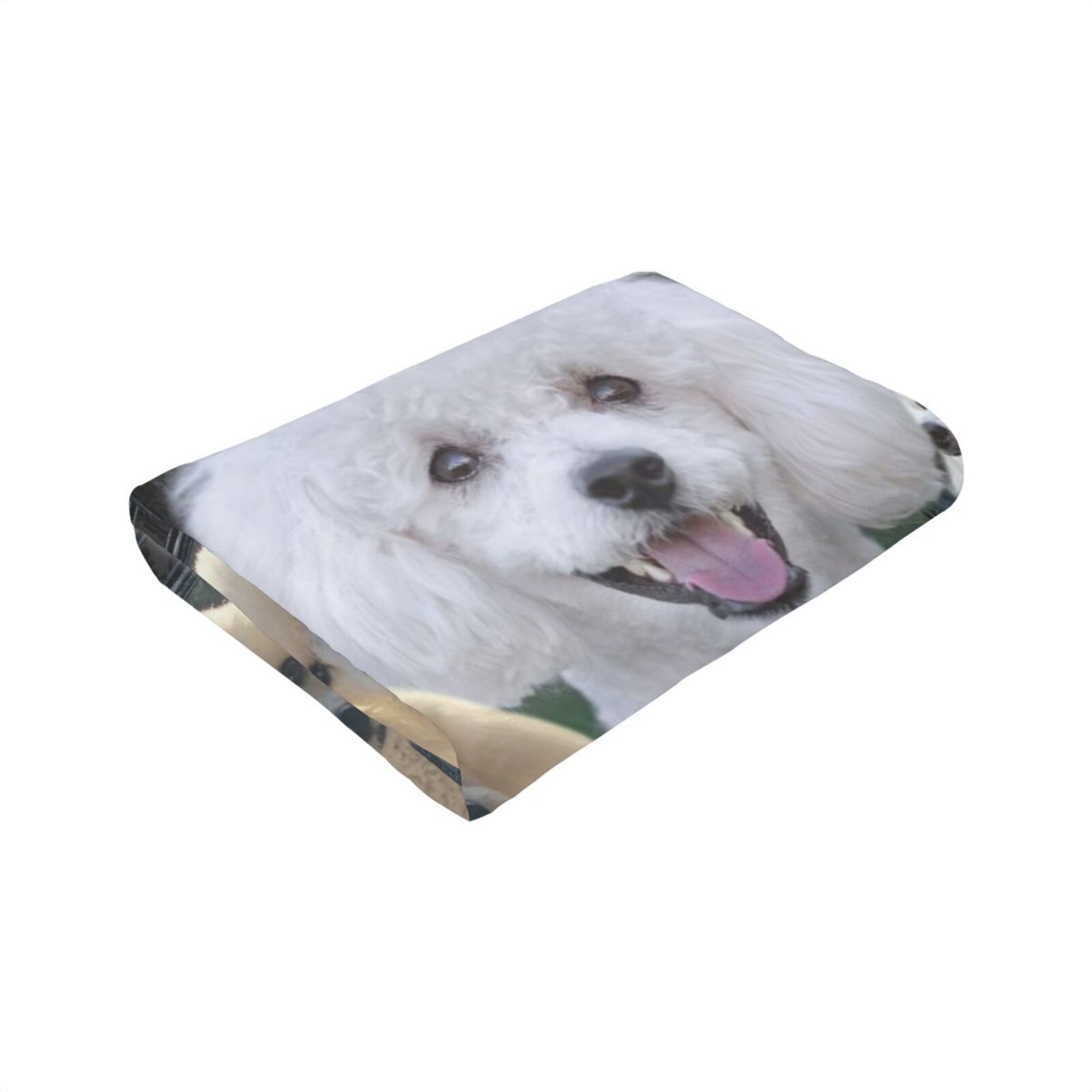 Wijzvio Poodle Dog Throw Blanket Soft Fuzzy Fleece Blanket For Couch Bed Living Room Decoration 50"X40"