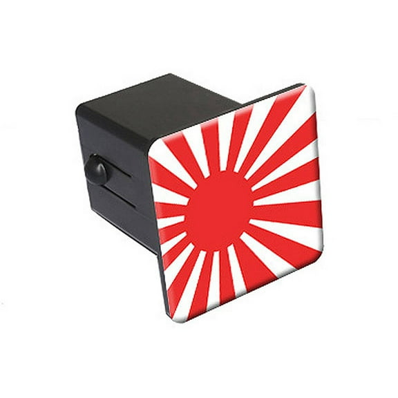 Japan Rising Sun Flag 2" Tow Trailer Hitch Cover Plug Insert