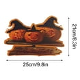 thumbnail image 3 of OAVQHLG3B Welcome Sign for Front Door Halloween Decorations Pumpkin Man Witch Halloween Wooden Pumpkin Zombies Ghost Decoration, 3 of 4