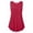 Red, variant on Fshinging Womens Tank Top Solid Sleeveless V Neck Ruched Summer Casual 2026 Slim Fitted Basic Layering Shirts Black L