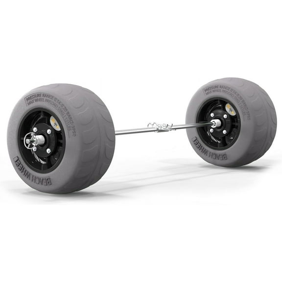 Bonnlo Beach Wheels 9" Replacement Balloon Sand Tires for  Dolly, Canoe Trolley, Beach Cart, Wagon, Buggy, Rolling Walker, Garden Cart, Wheelchair, Fishing Cart-2 Packs