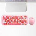 thumbnail image 4 of de inalámbricos, juego de inalámbricos 2.4G para Rosado Baoblaze Ratón Teclado Inalámbrico, 4 of 8