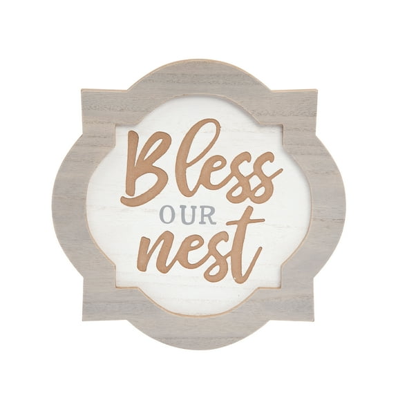12" x 12" Bless This Nest Wall Plaque