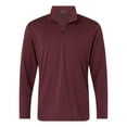 thumbnail image 4 of AllPro 4HM700 Performance Mélange Quarter-Zip Pullover-Maroon Melange-3XL, 4 of 6