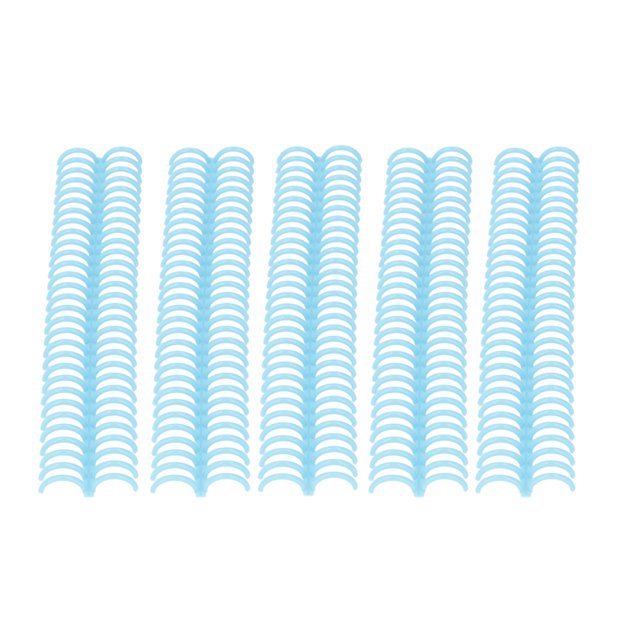 Binding Comb, Paper Binding Tool Wear Resistant PP 22mm Inner Diameter Rust And Corrosion Proof Reusable For School Transparent Blue