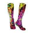thumbnail image 4 of Balery Colorful Tie Dye Stained Glass 3 Fun Novelty Socks Men'S Women'S Crew Socks Funny Crazy Novelty Socks Quirky And Cool Socks, 4 of 9