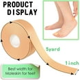 thumbnail image 2 of 6 Rolls Tape Adhesive Pads Blister Prevention Toe Tape Anti-wear Heel Pad Foam Waterproof Bandages Patch for Point Shoes Hand Foot Heel Toe Skin Feet Chafing Protector,1inchx5.5Yard, 2 of 6