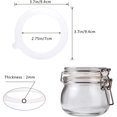 thumbnail image 2 of 8 Pieces Silicone Jar Replacement Gasket, 3.75 Inch Sealing Rings for Glass Clip Top Jars, Leak-Proof Canning Silicone Fitting Seals(White), 2 of 7