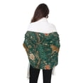 thumbnail image 4 of FORMRS Womens Scarf Winter Soft Long Big Warm Shawls Wrap Tassel Scarves, Tiger and Peacock Pattern, 4 of 9