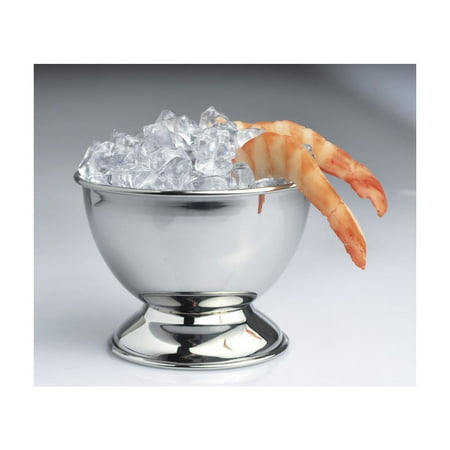 Stainless Steel Pedestal Specialty Servingware Stainless Steel 16 Oz. Stainlees Steel Bowl w/ Pedestal 5 Inch dia. 3.75 Inch tall ()