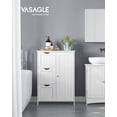 thumbnail image 2 of Armario de suelo para baño VASAGLE con 3 cajones, color blanco, 2 of 9