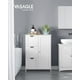 thumbnail image 2 of Armario de suelo para baño VASAGLE con 3 cajones, color blanco, 2 of 9
