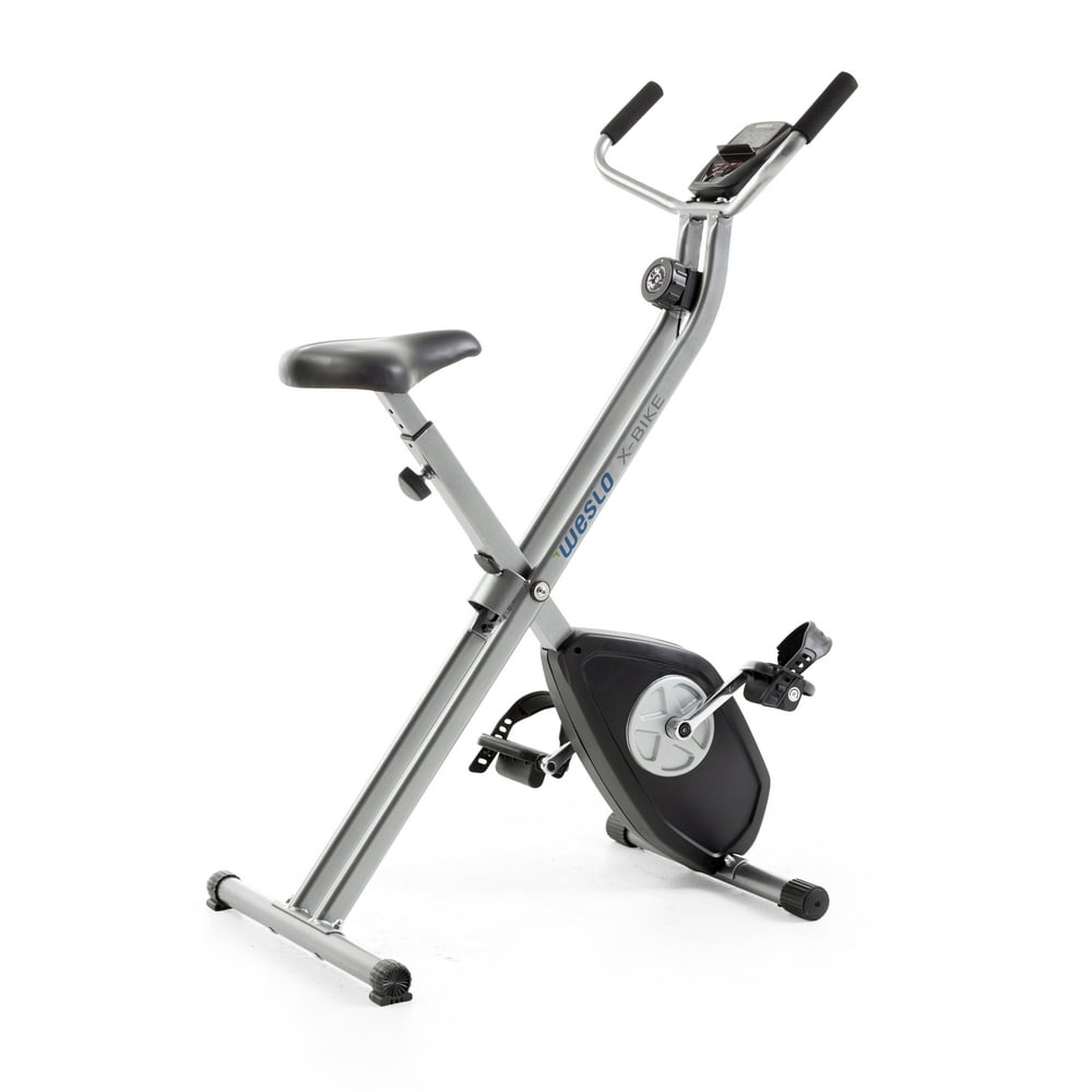 Weslo X Bike Upright Folding Exercise Bike with Adjustable Resistance