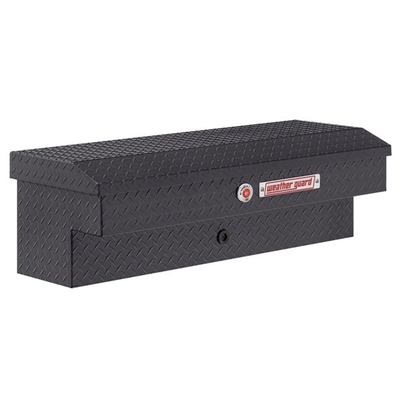 Weather Guard Tool Box 184-6-04 Lo-Side; Single Lid; Powder Coated; Gunmetal Gray; Aluminum; 3 Cubic Feet Capacity